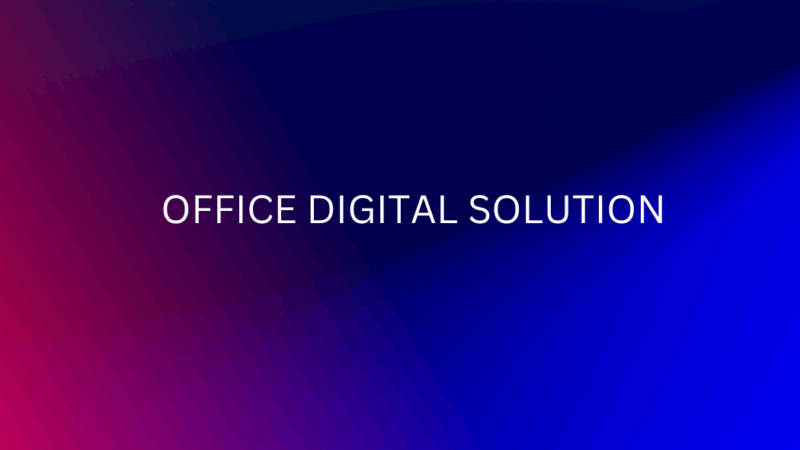 Blue Modern Computer Service Business Card
