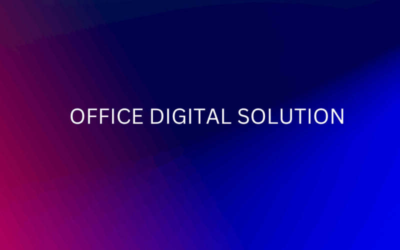 Blue Modern Computer Service Business Card