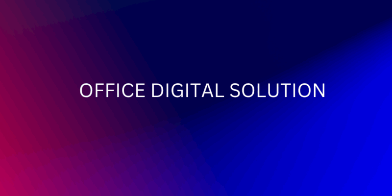Blue Modern Computer Service Business Card